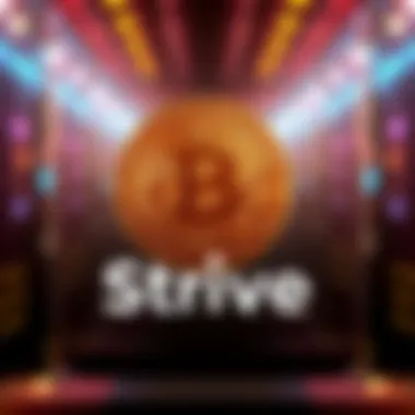 Vivek Ramaswamy's Strive logo with Bitcoin symbol representing the $85 million investment