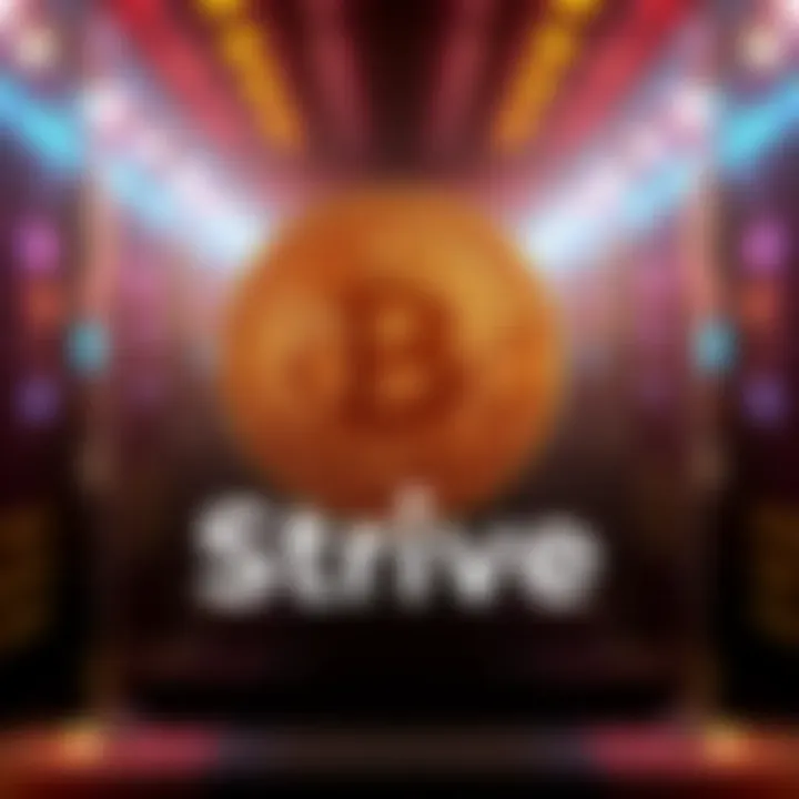 Vivek Ramaswamy's Strive logo with Bitcoin symbol representing the $85 million investment
