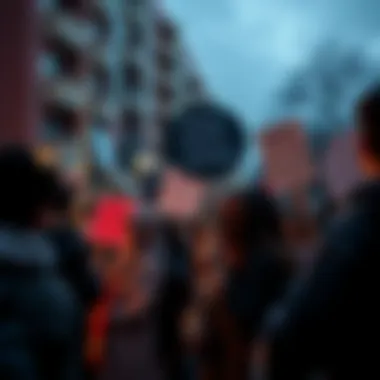 Students mourn after building collapse at DU A somber scene of students gathered outside DU university, expressing grief and frustration after the tragic building collapse that claimed their classmates' lives. Some hold signs demanding accountab...