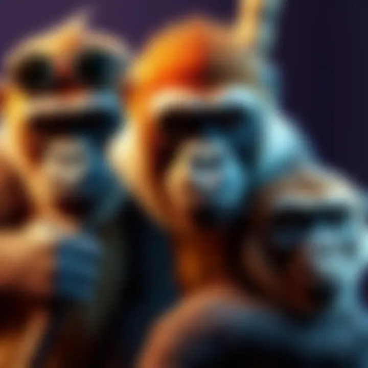 Stylish and Unique Ape Collections Diverse range of stylish ape NFT collections showcasing affordable designs