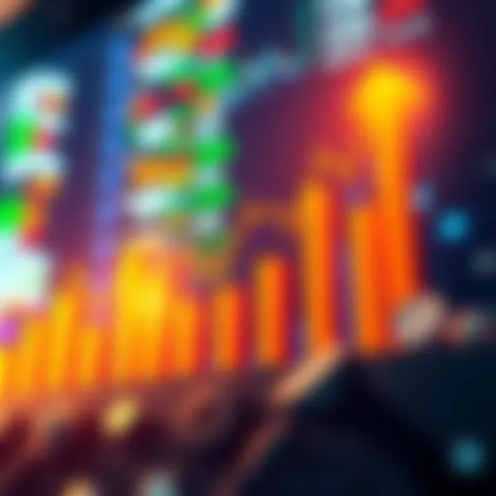 A graphic showing the increase in SUI cryptocurrency prices with a bar chart and positive market sentiment symbols.
