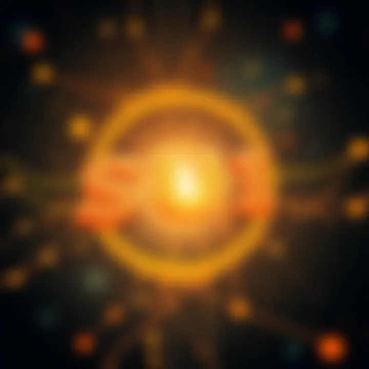 A visual representation of SUI symbolically linked to the Libra project, showcasing blockchain technology.