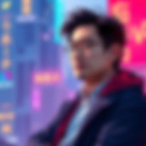 Sunny Lu reflecting on his journey from a $300 scam to founding VeChain, symbolizing innovation in blockchain technology.