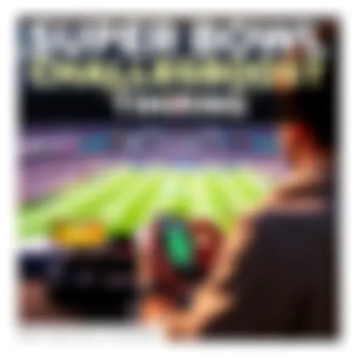 A person watching a football game on TV while timing their boosts and challenges on a mobile device