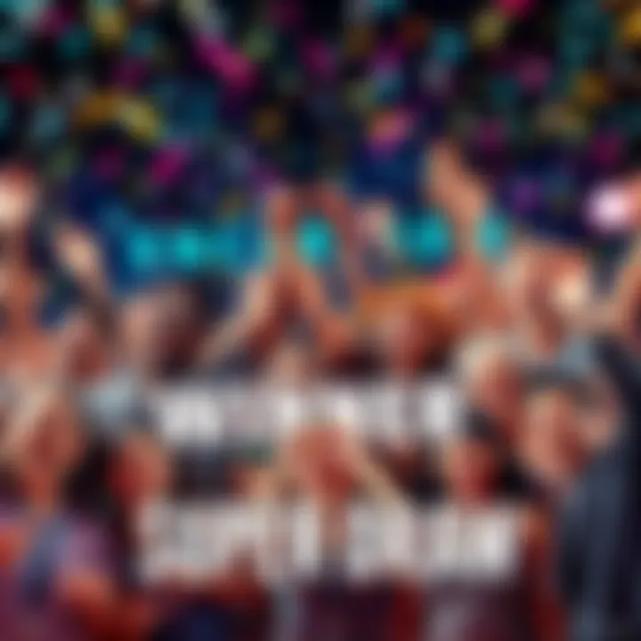 A collage of happy Super Draw winners celebrating their success with confetti and smiles.