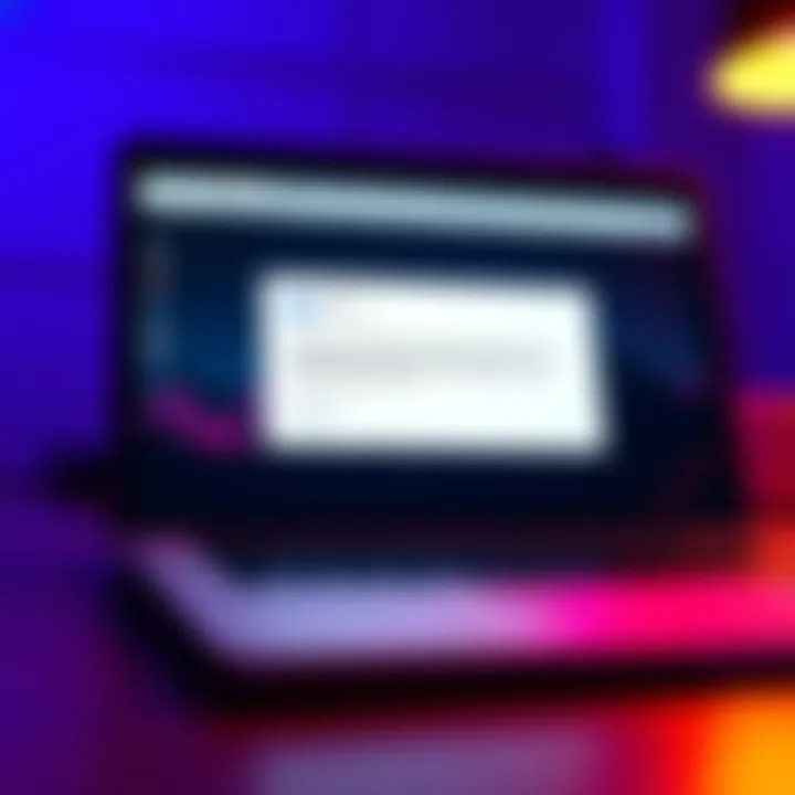 An unsettling email notification on a laptop screen, symbolizing confusion over a Coinbase transaction.