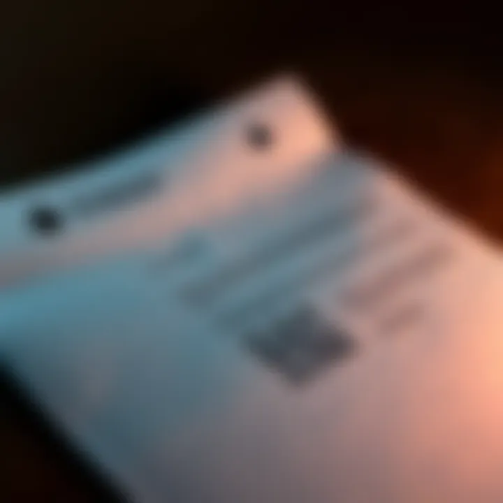 A close-up of a letter claiming to be from Trezor, showing personal details and a QR code, warning about scams.