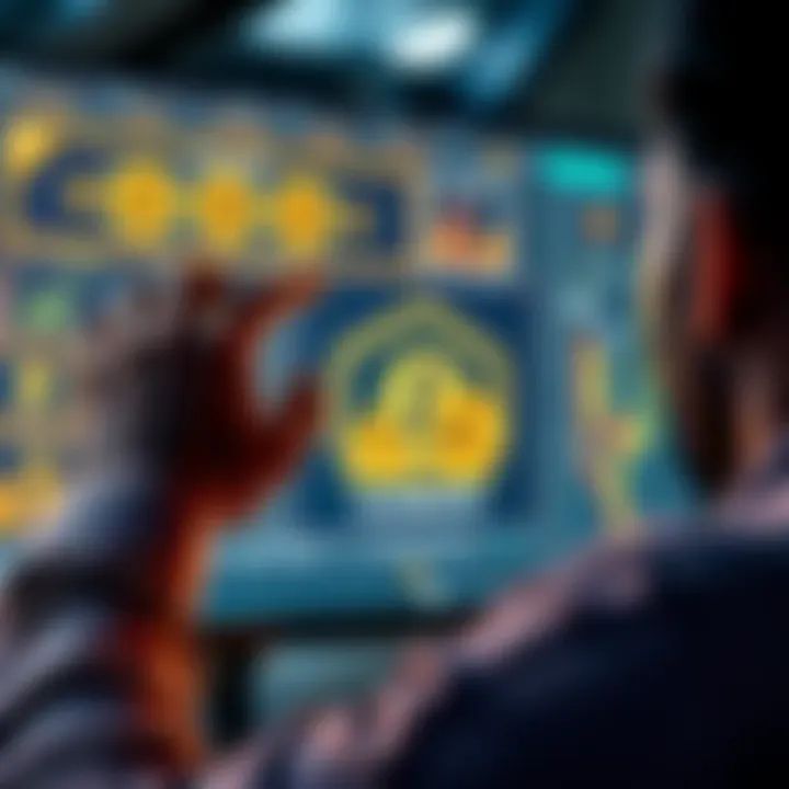 A person looking at a computer screen showing a digital wallet with Elongate tokens ready to be swapped for a new token.