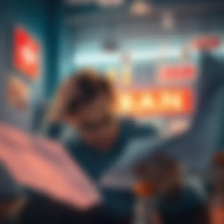 A worried person looking at paperwork related to Swiss IBAN activation, showing frustration and confusion.