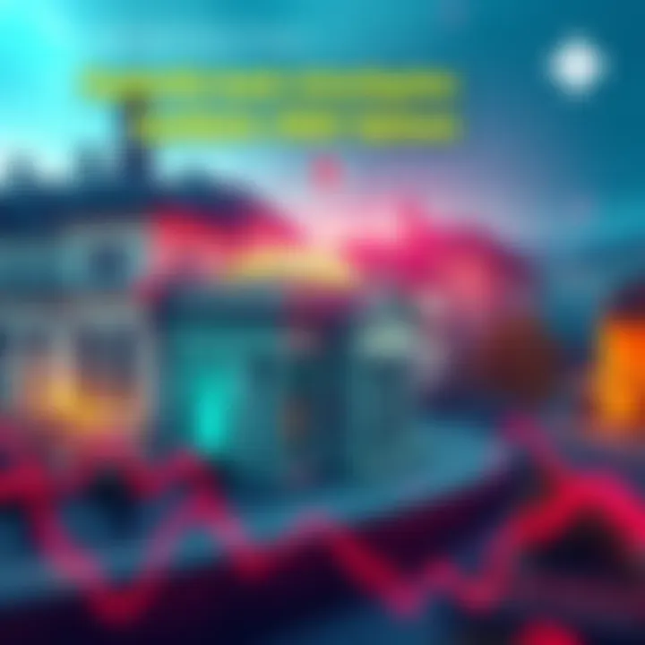 A digital representation of synthetic CBDCs with a background of Swiss architecture and financial symbols, depicting innovation in banking.