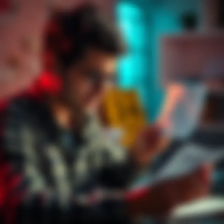A person looking stressed while sorting through tax documents and calculations, symbolizing tax-loss harvesting complications
