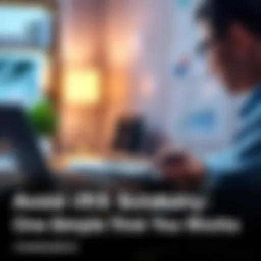 A person sitting at a desk, looking over tax documents with a calculator and a laptop open, suggesting a strategy for reducing tax liabilities.