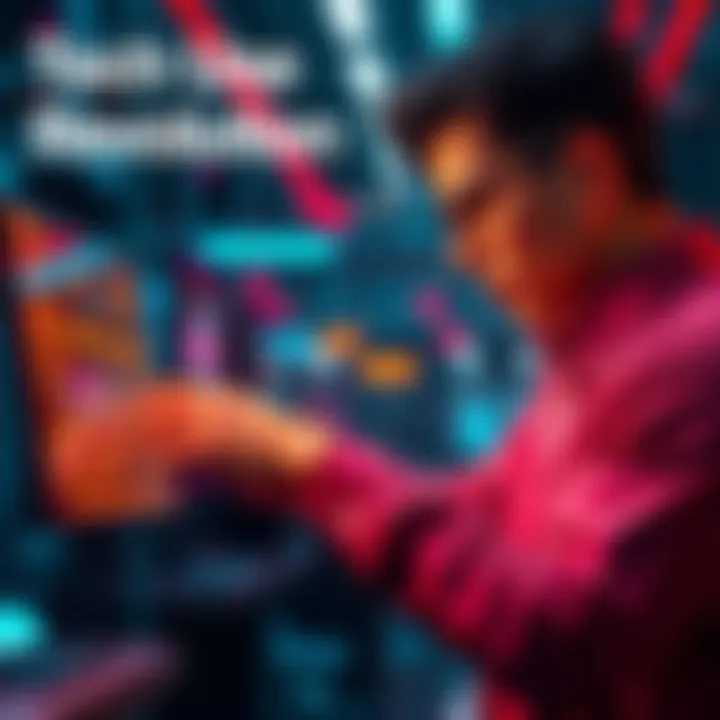A person interacting with advanced technology showcasing a new use case that is transforming the industry.