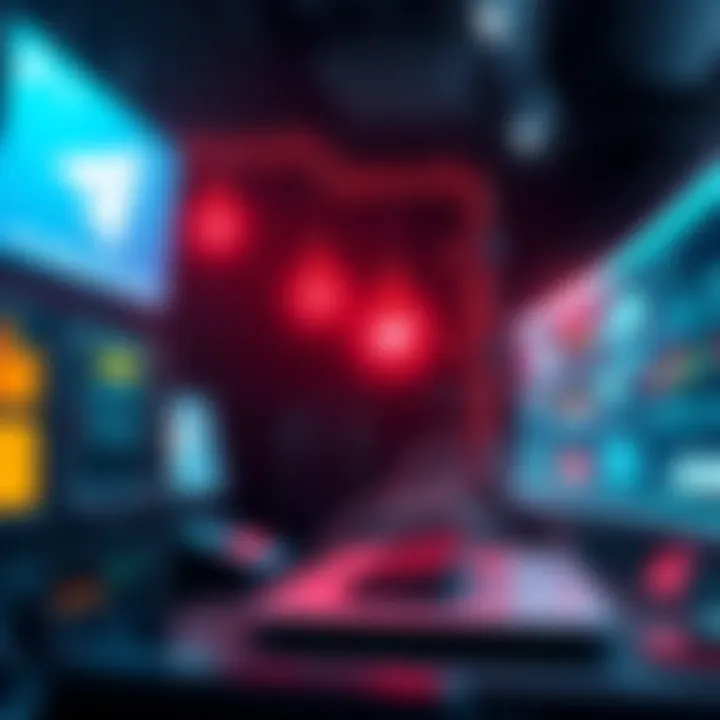 A visual representation of a Telegram bot sending alerts to a Twitter feed, symbolizing automation and integration without the Twitter API, featuring a VPS setup