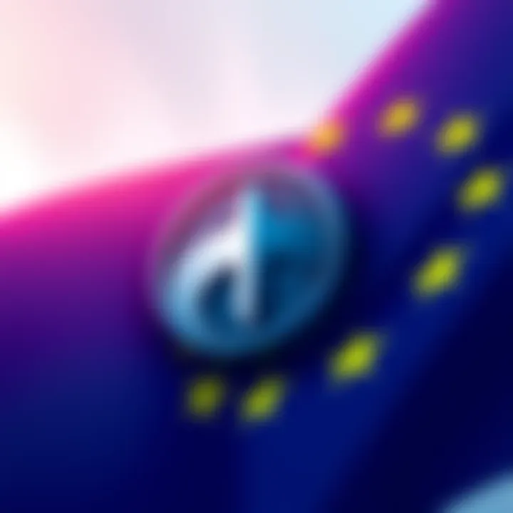 Tether logo next to EU flag representing the conflict over crypto regulations