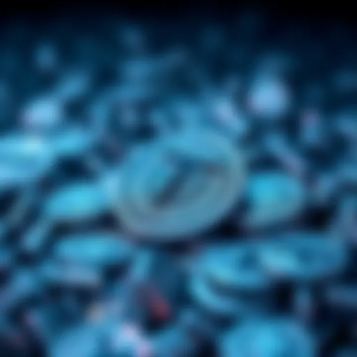 Tether Freezing Tokens Graphic showing Tether logo with frozen tokens symbolizing $4.2 billion in illicit assets being frozen