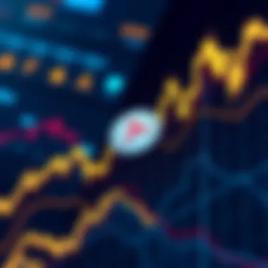 A graphic showing a downward trend in a financial graph with Tether's logo, reflecting the S&P downgrade to 'weak'