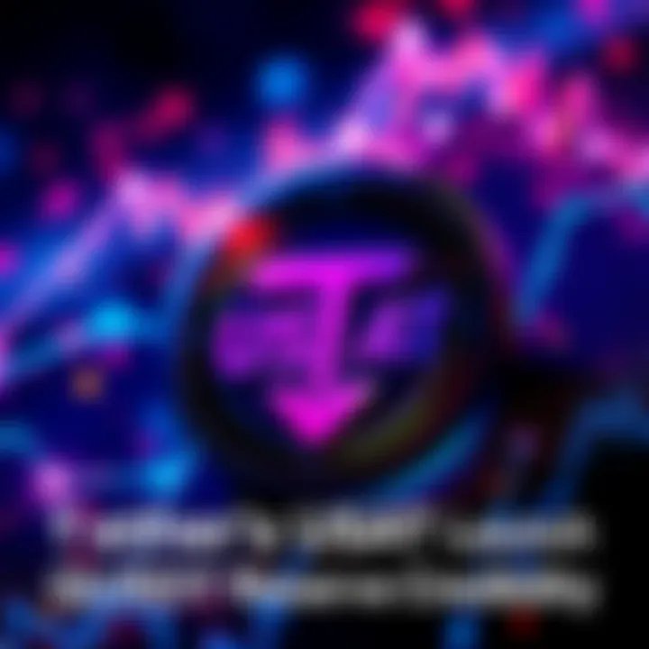 Tether logo with USAT text highlighting new launch and concerns about USDT reserves