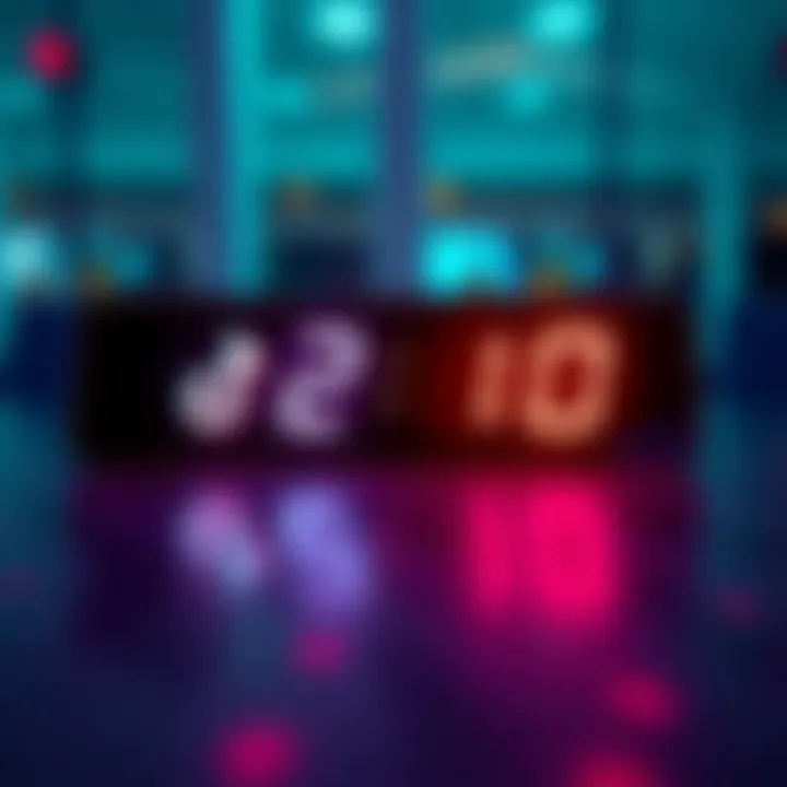 Countdown to TikTok Ban A digital timer counting down with TikTok logo and Polkadot visuals