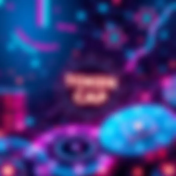 Token Cap Concept Graphic showing a 2.1 billion token cap with circular diagrams and blockchain elements, highlighting future token issuance and stability.