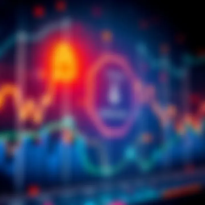 A visual representation of a token unlock chart showing changes in investor sentiment and market behavior.