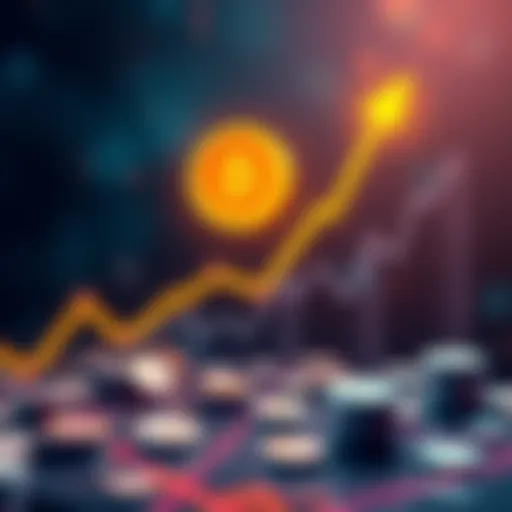 A graph showing tokens rising with a boost icon, symbolizing positive market trends in 2026