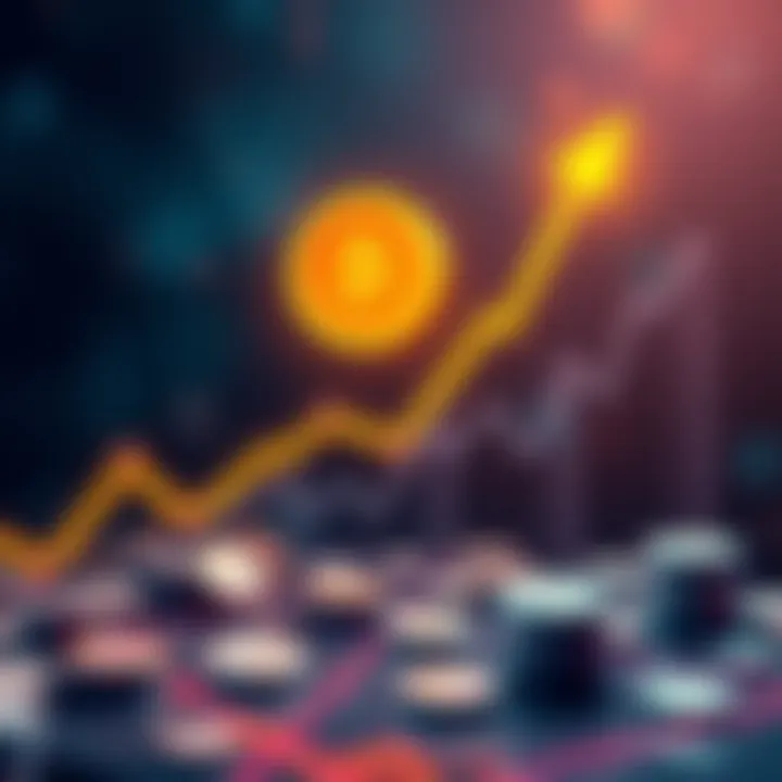 A graph showing tokens rising with a boost icon, symbolizing positive market trends in 2026