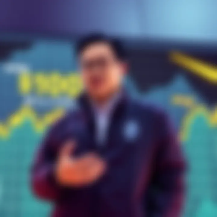 Tom Lee stands with a graph showing over $10 billion in staked Ethereum, highlighting a major milestone in digital finance.