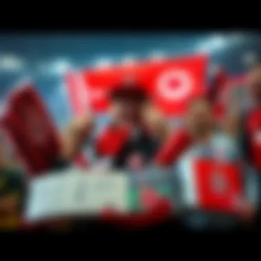 A fan proudly displays Toronto FC special edition items, including player flags and autographs, showcasing their passion for the team.