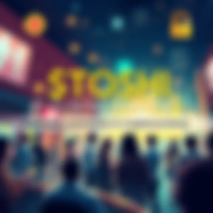 A vibrant representation of the $TOSHI cryptocurrency community featuring dynamic discussions and engaged members.
