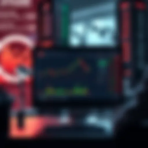 A computer screen showing a personalized tracking tool for managing trading strategies during market fluctuations.