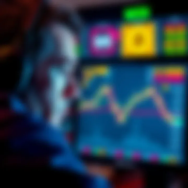 A worried trader stares at a screen showing a closed futures position on the Binance exchange, with a sense of loss and frustration.