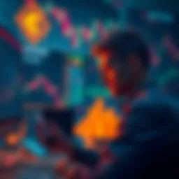 A trader looking at charts and graphs, evaluating their recent coin sale at 1.90 and considering market trends.