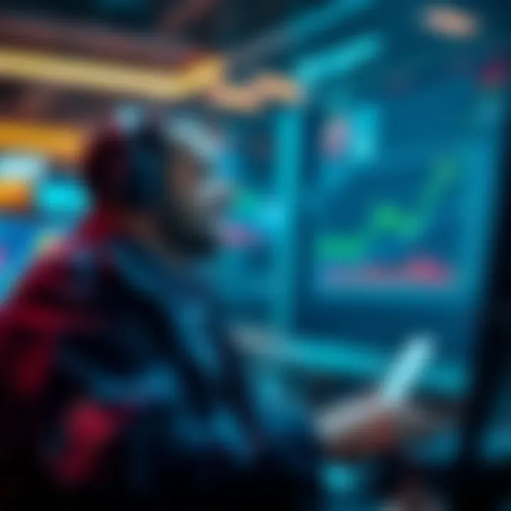 A trader looks at digital charts with excitement about potential DOT price increase after a recent sale