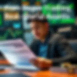 A person looking relieved while reviewing financial documents related to real-world assets, showing a shift from crypto trading.