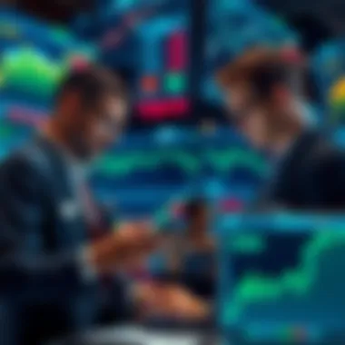 Traders Analyzing Financial Charts A group of traders reviewing financial charts showing upward trends and market indicators, suggesting a potential price surge in the market.