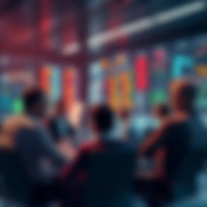 A group of traders engaging in a discussion about market strategies and trading ideas in an online forum setting.