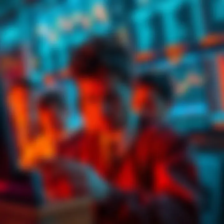 Traders facing losses A group of frustrated traders looking at declining market charts on screens, symbolizing losses in Polymarket.