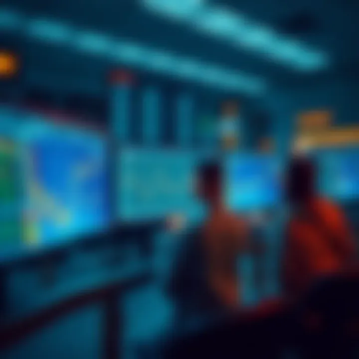 A group of traders examining graphs and figures on their screens, showing their transition from traditional exchanges to BitMart.