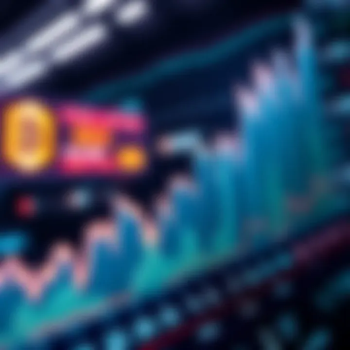 A chart showing a spike in trading volume for a decentralized exchange, indicating increased market activity.