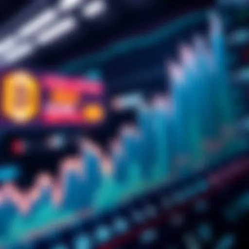 High trading volume on DEX A chart showing a spike in trading volume for a decentralized exchange, indicating increased market activity.