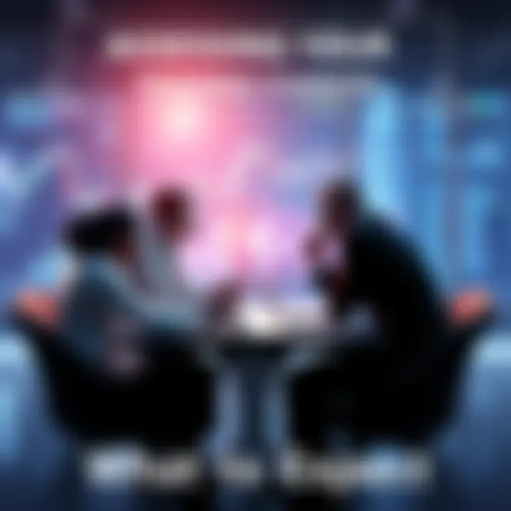 People discussing trading strategies and potential success at a table