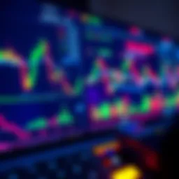 A close-up view of a trading platform screen showing charts, graphs, and indicators for better trading decisions.