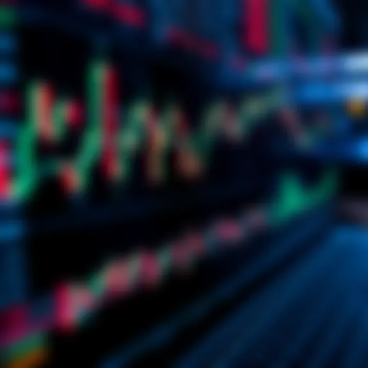 A close-up of a trading screen showing graphs and data analytics, representing Sertexity's competitive edge.