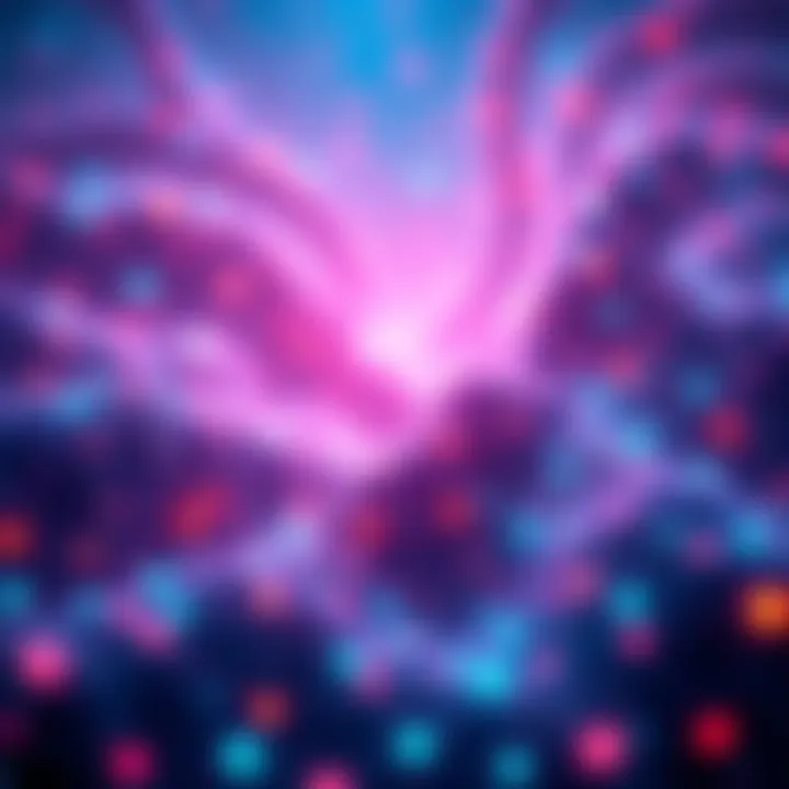 A visual representation of increased transaction activity on the Hedera Mainnet, showcasing digital connections and data flow.