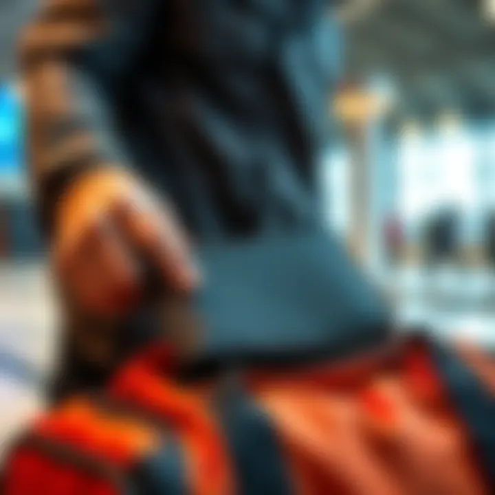 A person carefully packing a hardware wallet and seed phrases in a secure bag while preparing to move.