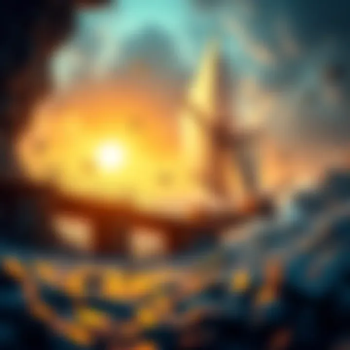 Navigating the Future of Treasure NFTs A visual representation of Treasure NFTs caught in limbo, symbolizing uncertainty in the digital asset market