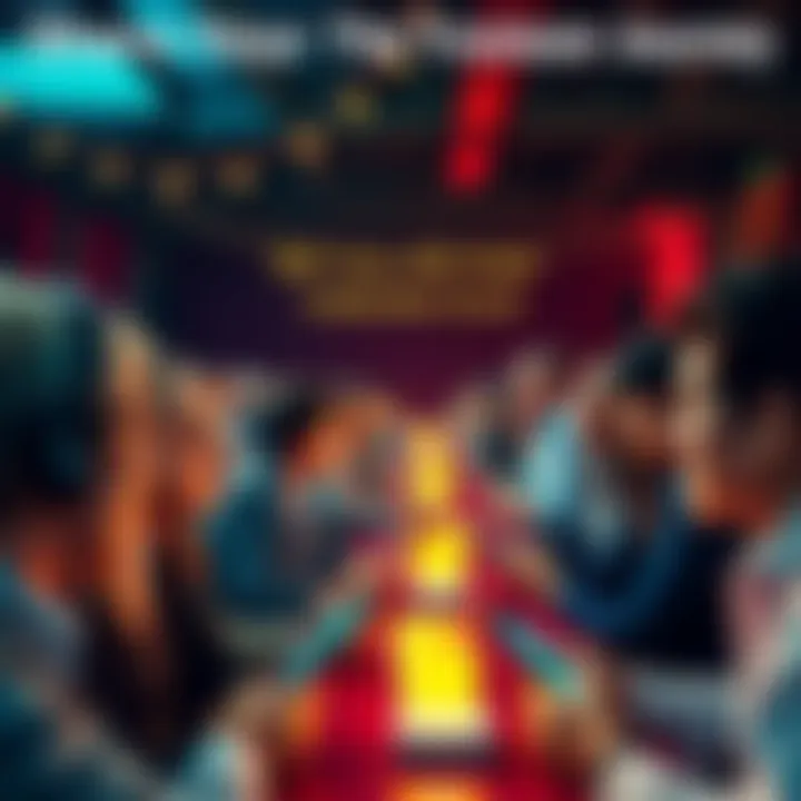 People sharing their Trezor stories at a celebration event, with Trezor devices displayed