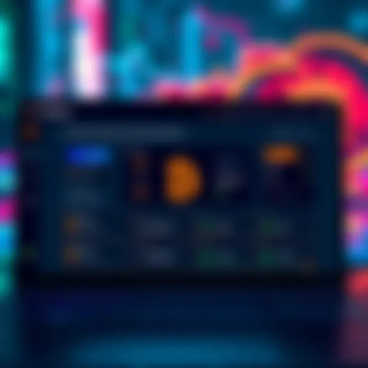 A user-friendly representation of the Trezor dashboard showcasing BTC sending address selection