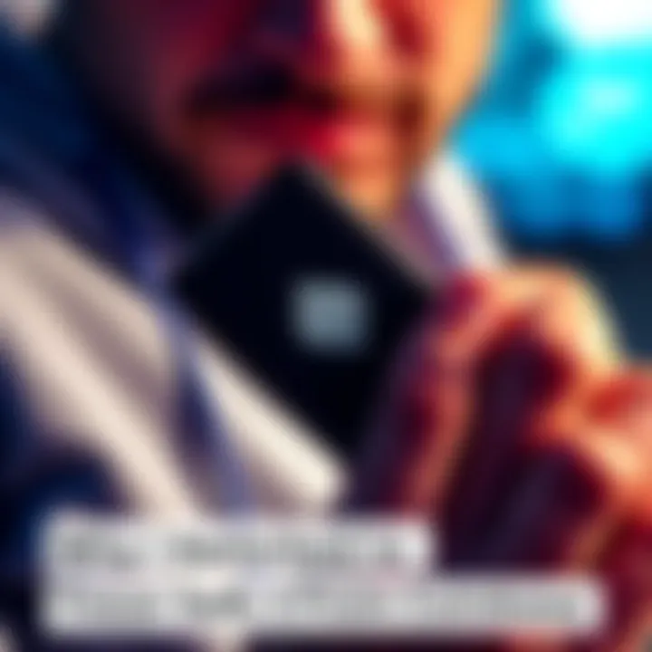 Close-up of a person using a Trezor Safe 3 wallet for cryptocurrency, showcasing the device's sleek design and security features